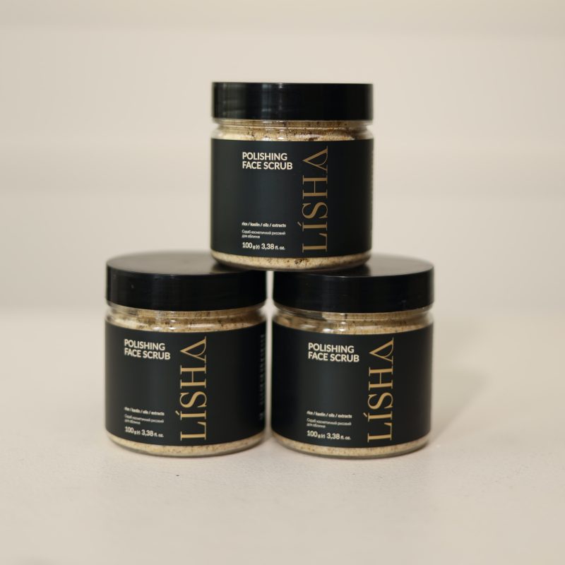 Рисовий скраб для обличчя з відновлювальним ефектом, 100 г — Lisha