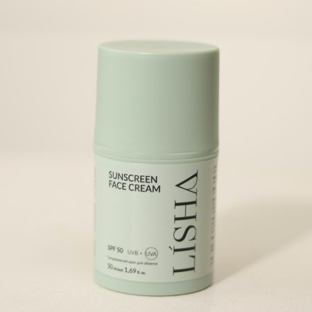 Сонцезахисний крем для обличчя SPF 50 UVA + UVB SUNSCREEN FACE CREAM, 50 мл — Lisha