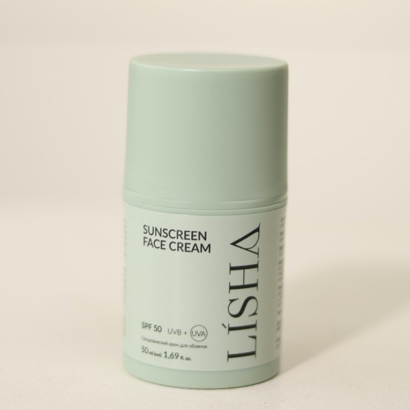 Сонцезахисний крем для обличчя SPF 50 UVA + UVB SUNSCREEN FACE CREAM, 50 мл — Lisha