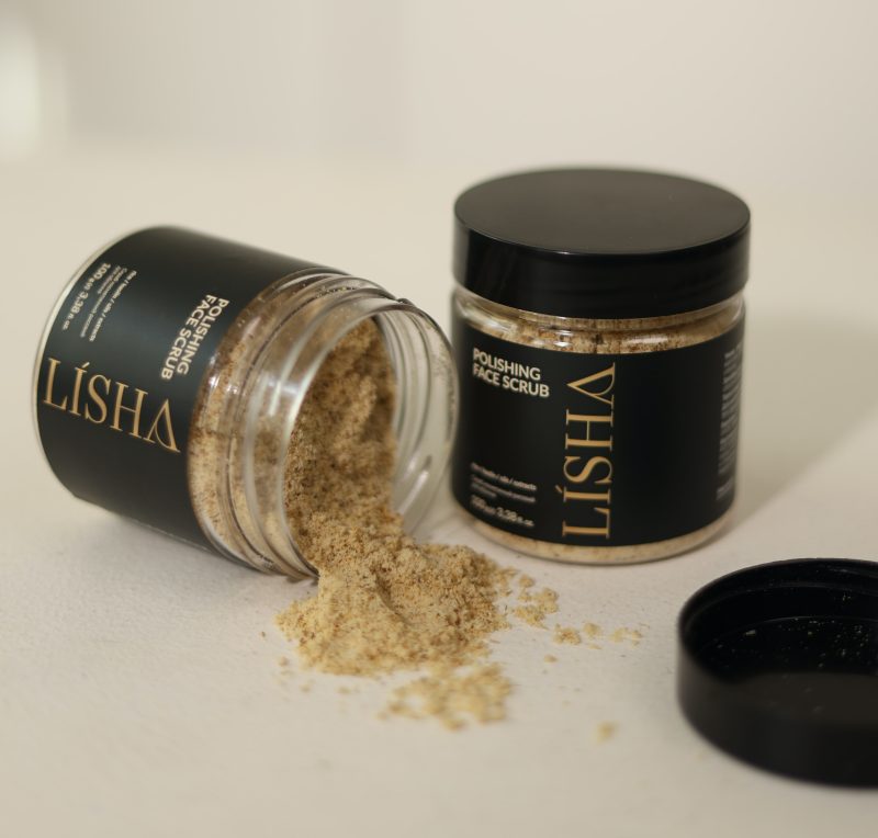 Рисовий скраб для обличчя з відновлювальним ефектом, 100 г — Lisha